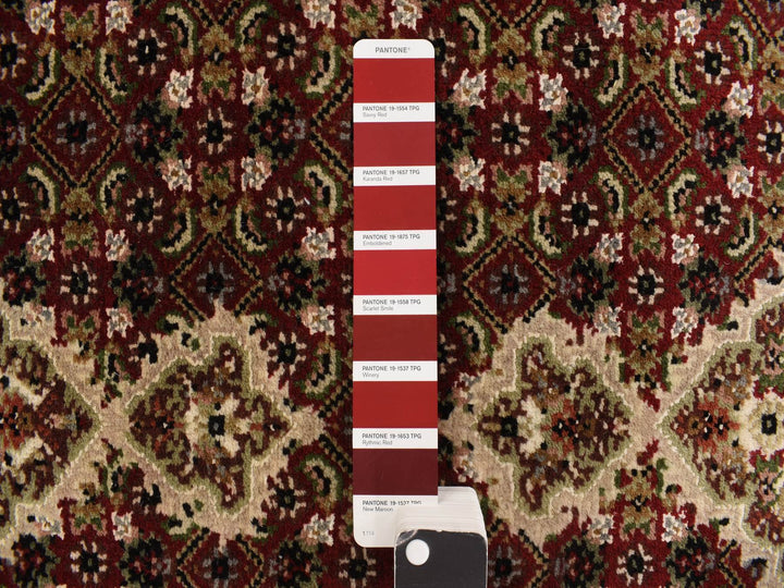 2'7" x 12'0" New Hand Knotted Red Wool Runner Oriental Rug - MOA10278247
