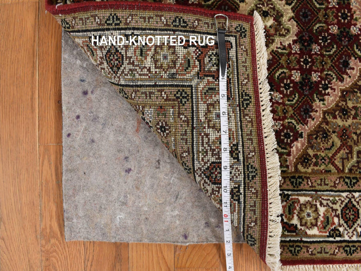 2'7" x 12'0" New Hand Knotted Red Wool Runner Oriental Rug - MOA10278247