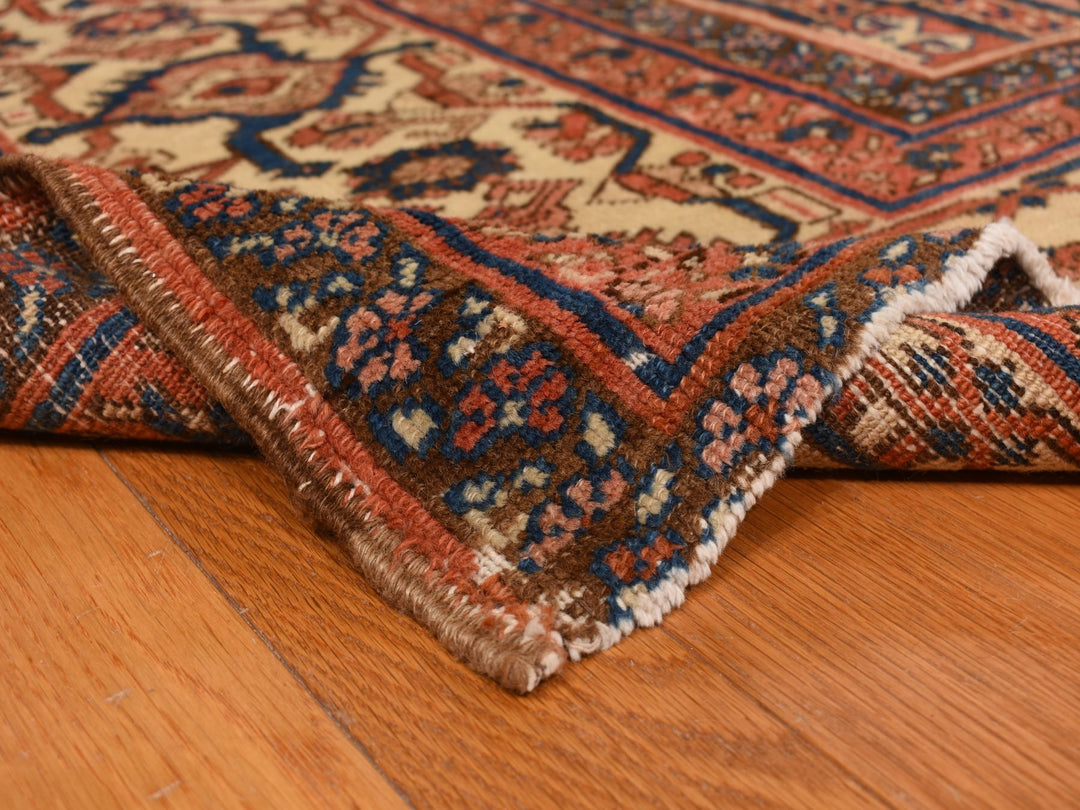 12'6" x 19'6" Vintage Hand Knotted Red Wool Rectangle Oriental Rug - MOA10278276
