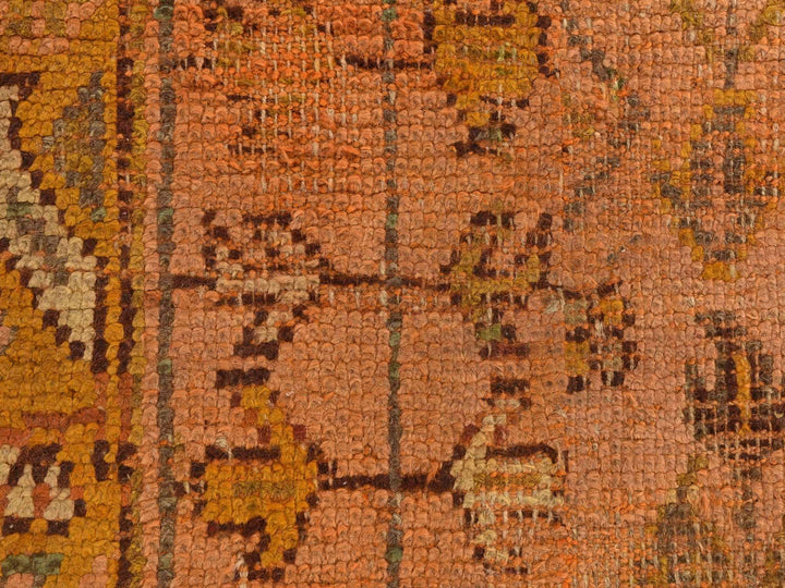 2'1" x 8'3" Vintage Hand Knotted Orange Wool Runner Oriental Rug - MOA10278285