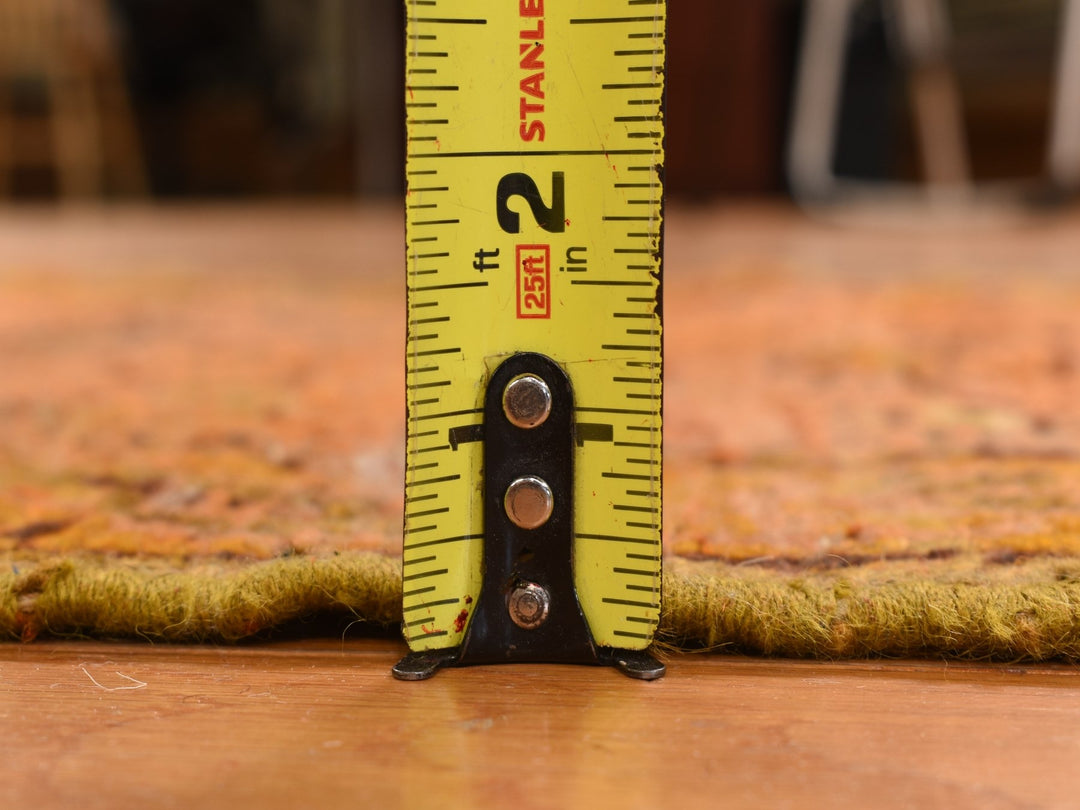 2'1" x 8'3" Vintage Hand Knotted Orange Wool Runner Oriental Rug - MOA10278285