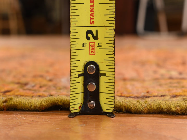 2'1" x 8'3" Vintage Hand Knotted Orange Wool Runner Oriental Rug - MOA10278285