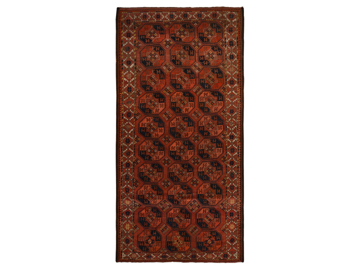 6'3" x 13'3" Vintage Hand Knotted Red Wool Runner Oriental Rug - MOA10278304