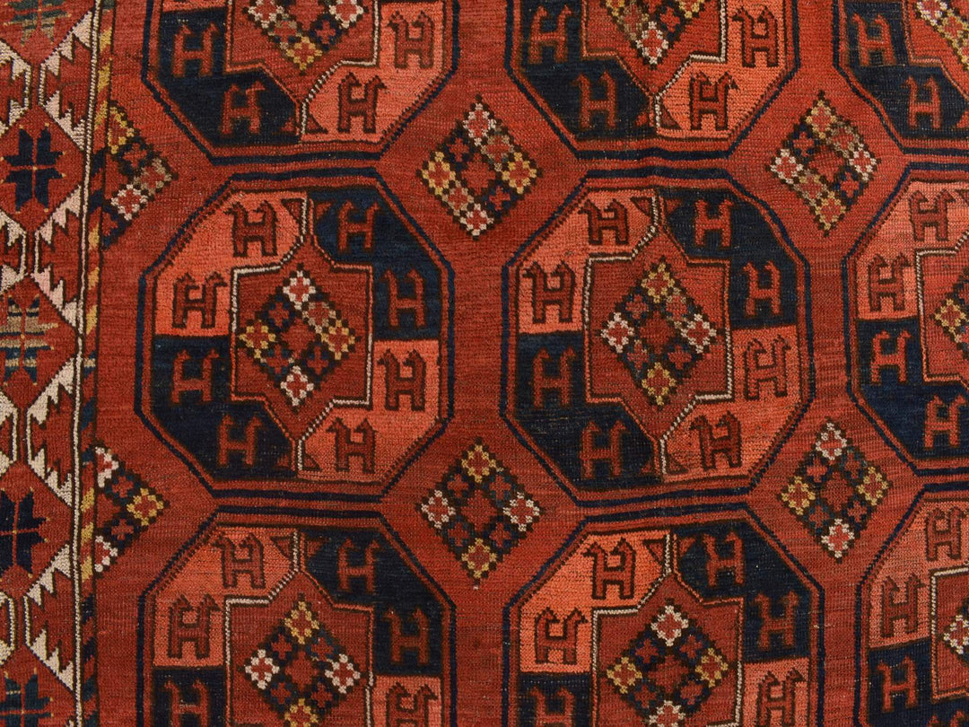 6'3" x 13'3" Vintage Hand Knotted Red Wool Runner Oriental Rug - MOA10278304