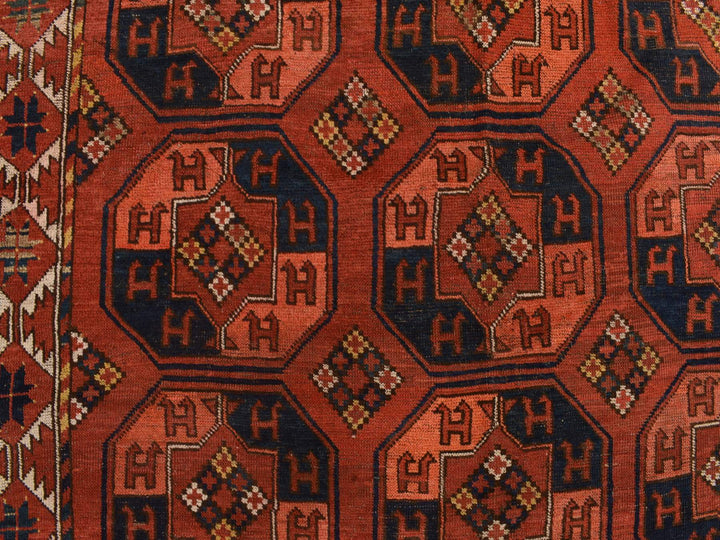 6'3" x 13'3" Vintage Hand Knotted Red Wool Runner Oriental Rug - MOA10278304