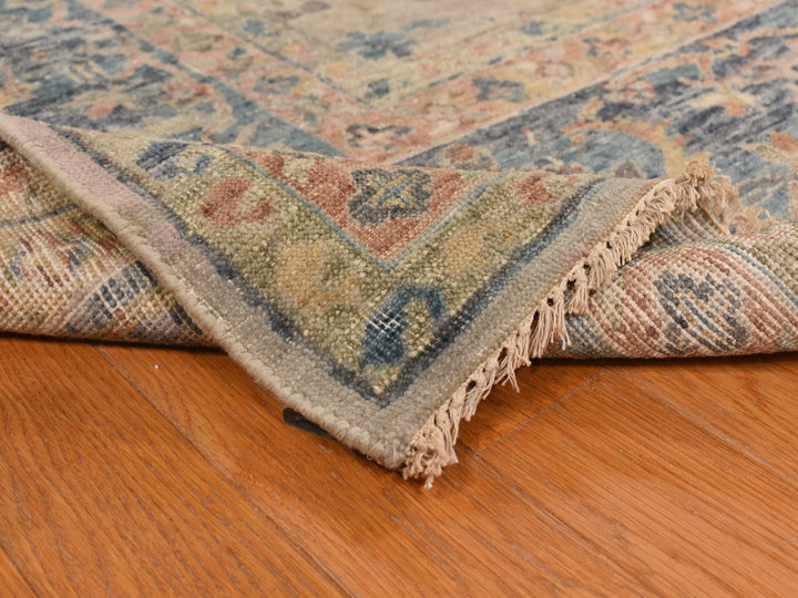 9'0" x 11'9" New Hand Knotted Brown Wool Rectangle Oriental Rug - MOA10278319