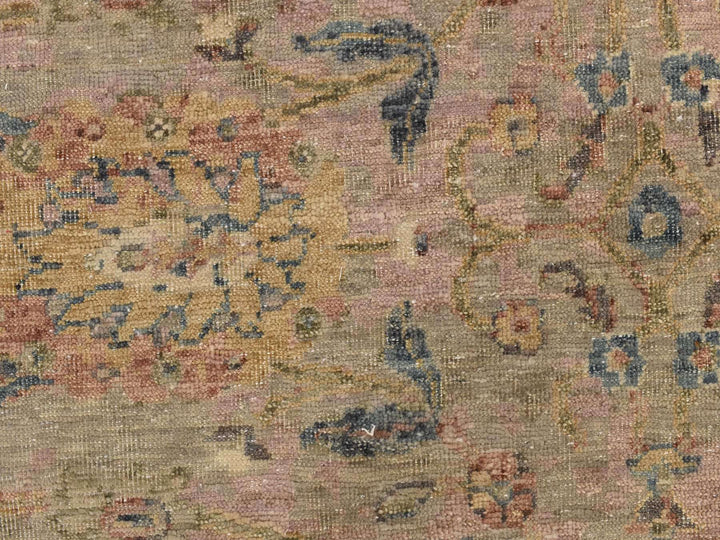 9'0" x 11'9" New Hand Knotted Brown Wool Rectangle Oriental Rug - MOA10278319