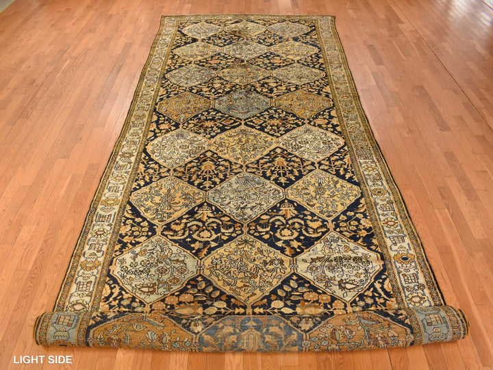 6'8" x 19'3" Vintage Hand Knotted Yellow Wool Runner Oriental Rug - MOA10278322
