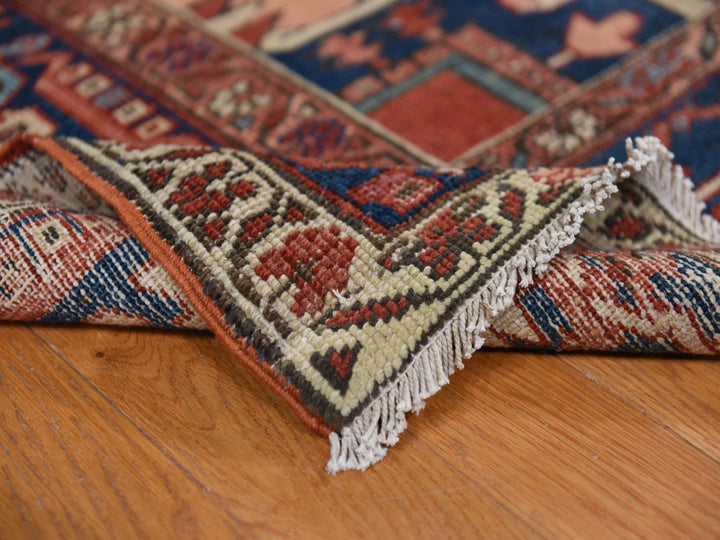 9'2" x 14'0" Vintage Hand Knotted Red Wool Rectangle Oriental Rug - MOA10278327