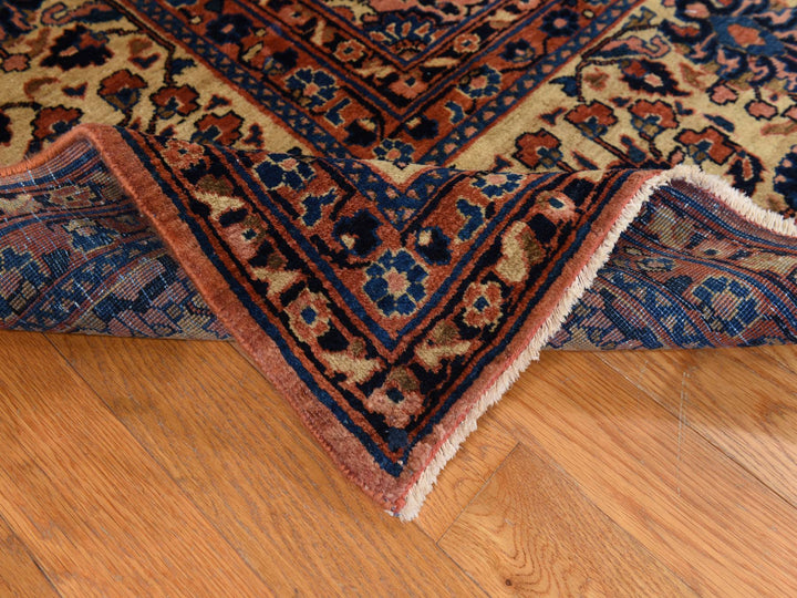 9'10" x 13'7" Vintage Hand Knotted Red Wool Rectangle Oriental Rug - MOA10278330
