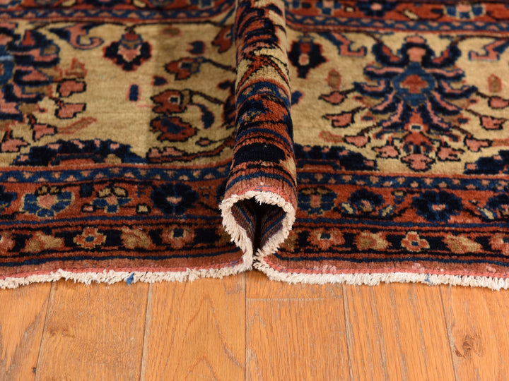 9'10" x 13'7" Vintage Hand Knotted Red Wool Rectangle Oriental Rug - MOA10278330