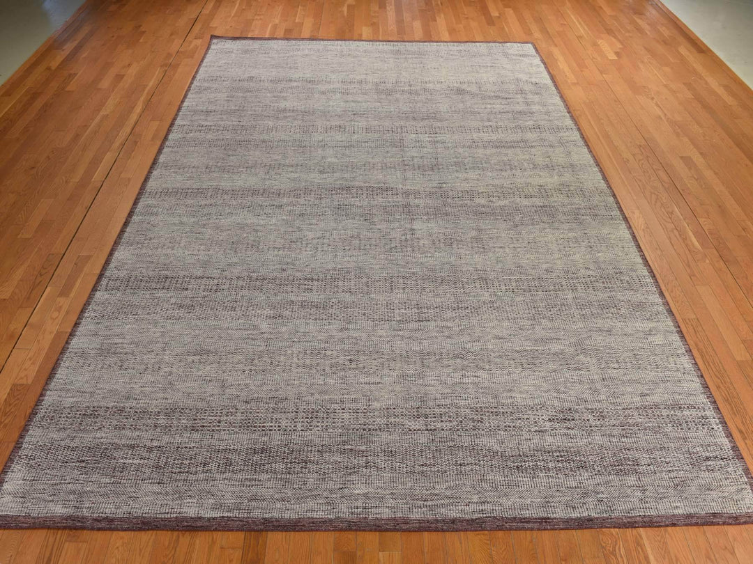 10'0" x 14'0" New Hand Knotted Red Wool Rectangle Oriental Rug - MOA10278331