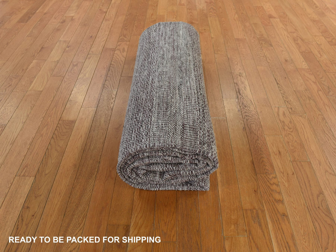 10'0" x 14'0" New Hand Knotted Red Wool Rectangle Oriental Rug - MOA10278331