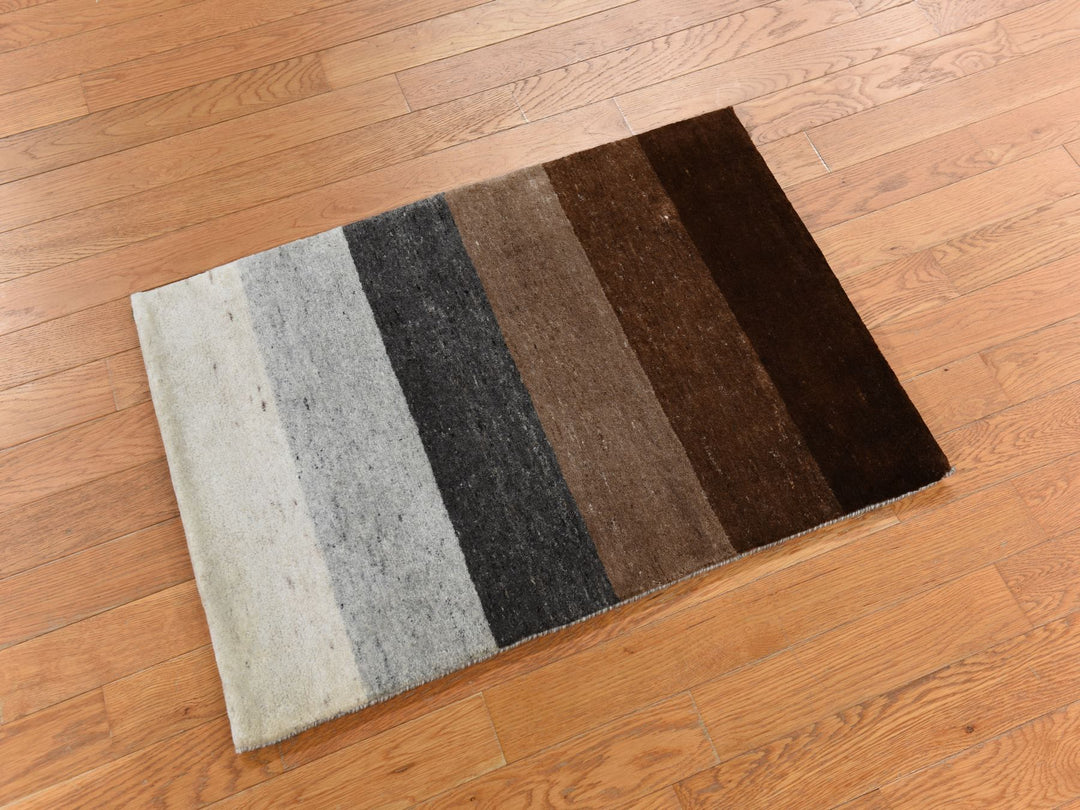 2'0" x 3'0" New Hand Knotted Multicolored Wool Rectangle Oriental Rug - MOA10278341