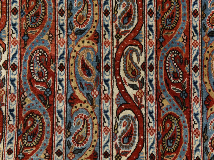 7'0" x 10'4" Vintage Hand Knotted Red Wool Rectangle Oriental Rug - MOA10278352