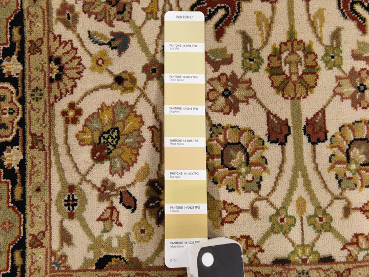 2'8" x 6'1" New Hand Knotted Ivory Wool Runner Oriental Rug - MOA10278363