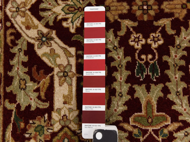 3'1" x 5'0" New Hand Knotted Red Wool Rectangle Oriental Rug - MOA10278365