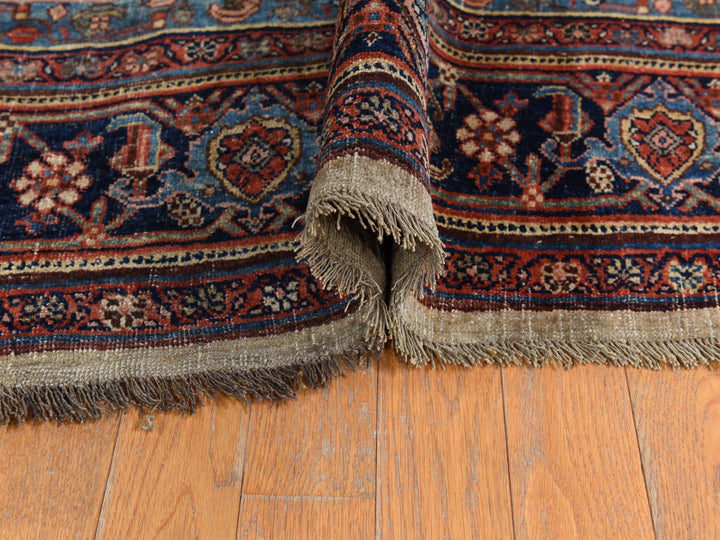 12'2" x 14'7" Vintage Hand Knotted Brown Wool Rectangle Oriental Rug - MOA10278367
