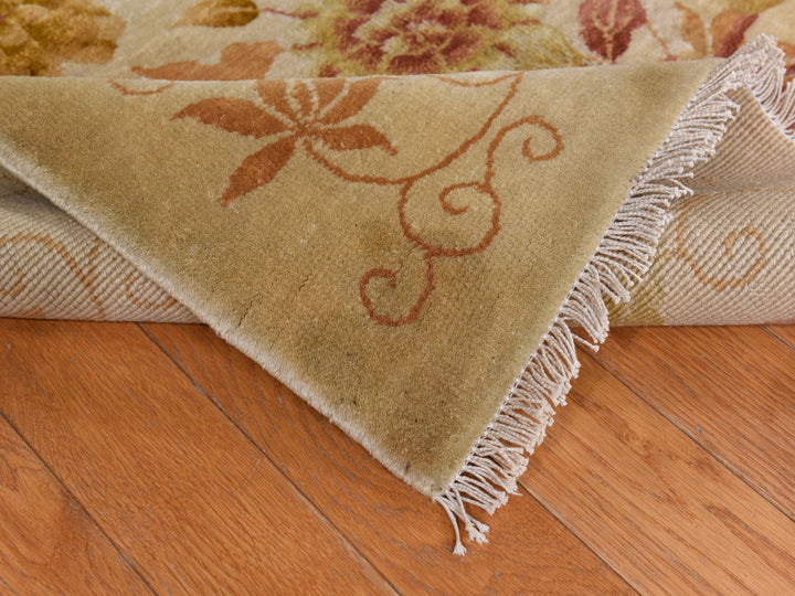 8'10" x 11'8" Vintage Hand Knotted Brown Wool Rectangle Oriental Rug - MOA10278369