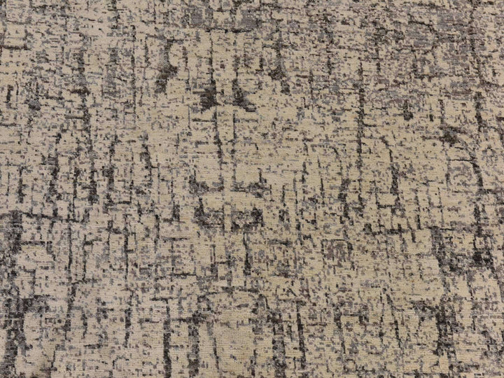 6'0" x 9'0" New Hand Knotted Grey Wool Rectangle Oriental Rug - MOA10278390