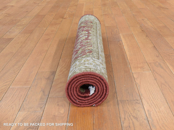 3'0" x 5'0" New Hand Knotted Red Wool Rectangle Oriental Rug - MOA10278398