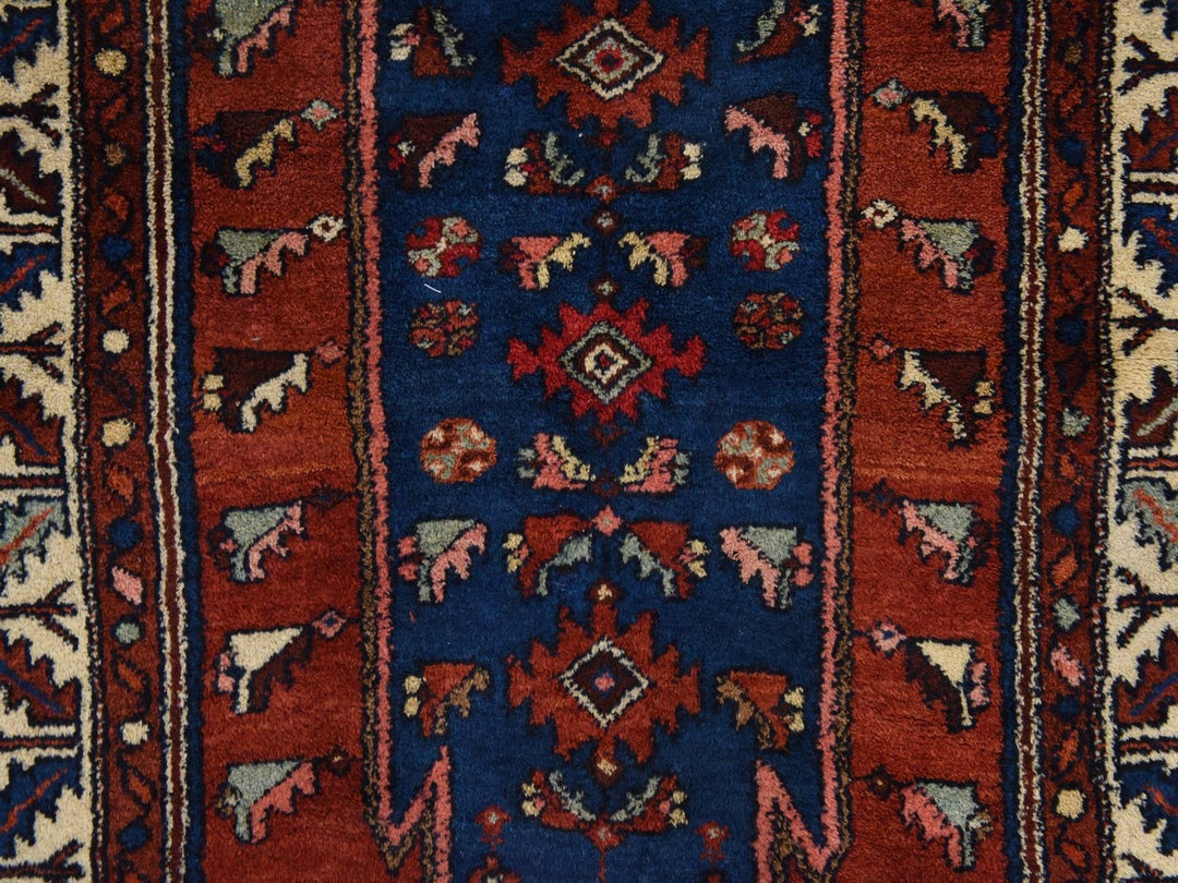 3'3" x 6'3" Vintage Hand Knotted Orange Wool Rectangle Oriental Rug - MOA10278401