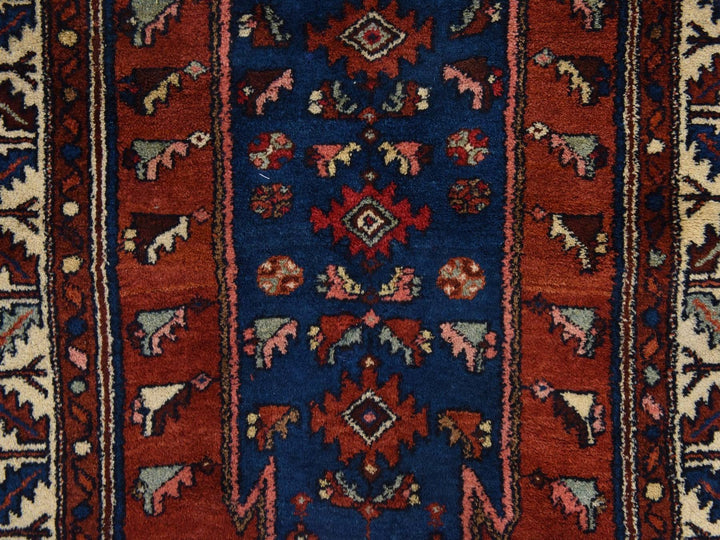 3'3" x 6'3" Vintage Hand Knotted Orange Wool Rectangle Oriental Rug - MOA10278401