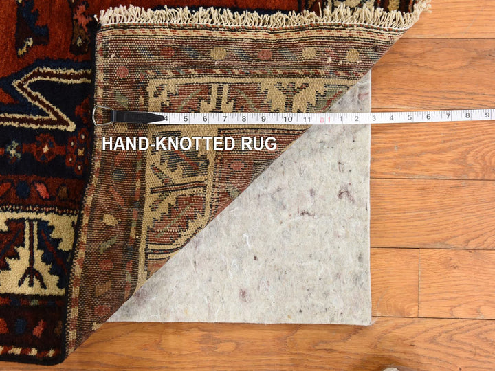 3'3" x 6'3" Vintage Hand Knotted Orange Wool Rectangle Oriental Rug - MOA10278401