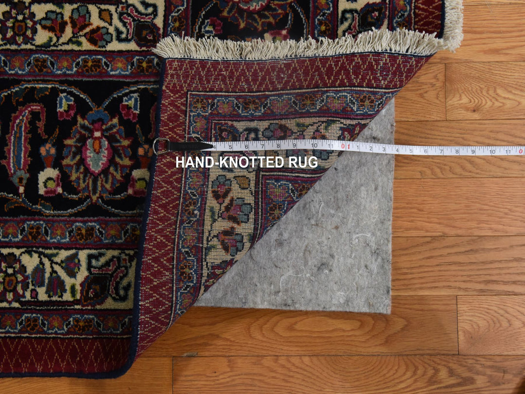 9'9" x 12'10" Vintage Hand Knotted Red Wool Rectangle Oriental Rug - MOA10278413