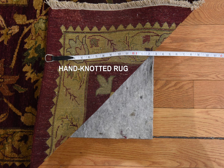 11'10" x 15'4" New Hand Knotted Red Wool Rectangle Oriental Rug - MOA10278414