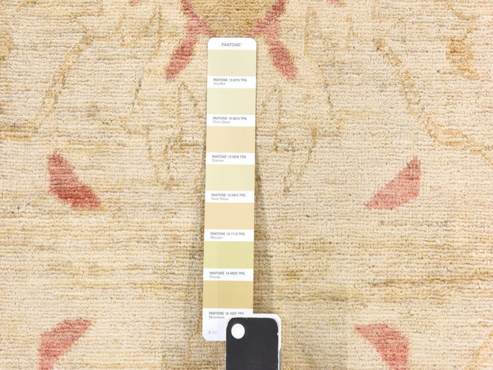 9'8" x 16'0" New Hand Knotted Beige Wool Rectangle Oriental Rug - MOA10278438