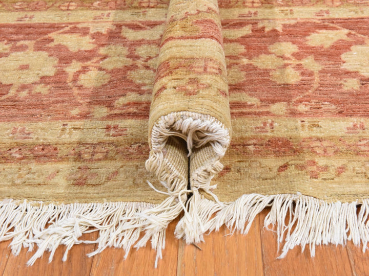 9'8" x 16'0" New Hand Knotted Beige Wool Rectangle Oriental Rug - MOA10278438