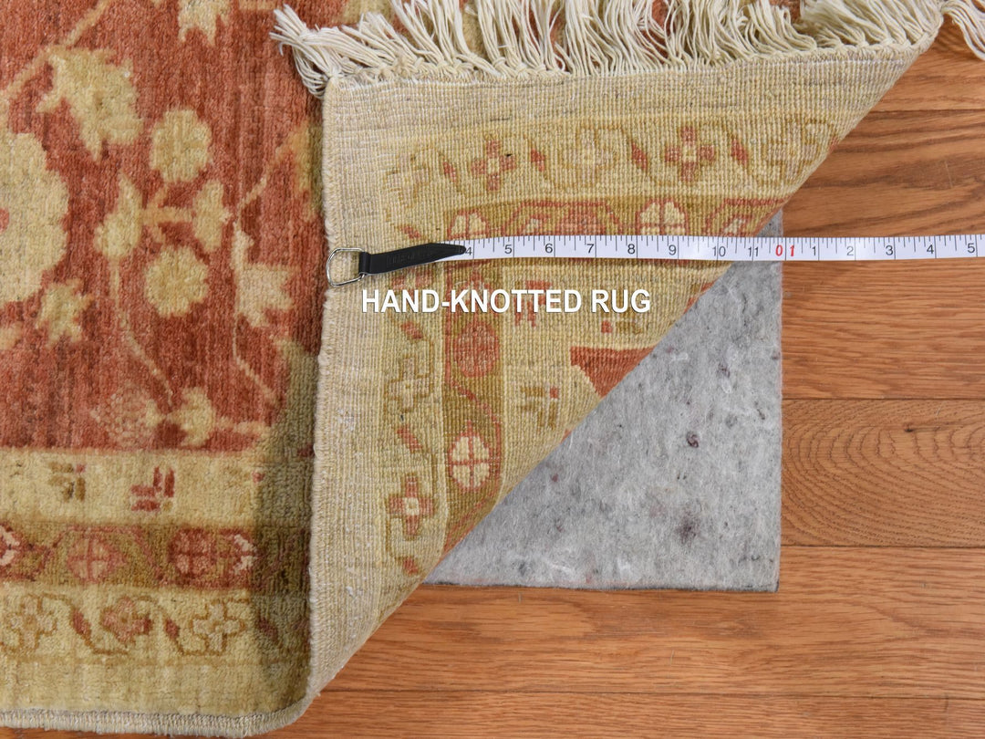 9'8" x 16'0" New Hand Knotted Beige Wool Rectangle Oriental Rug - MOA10278438