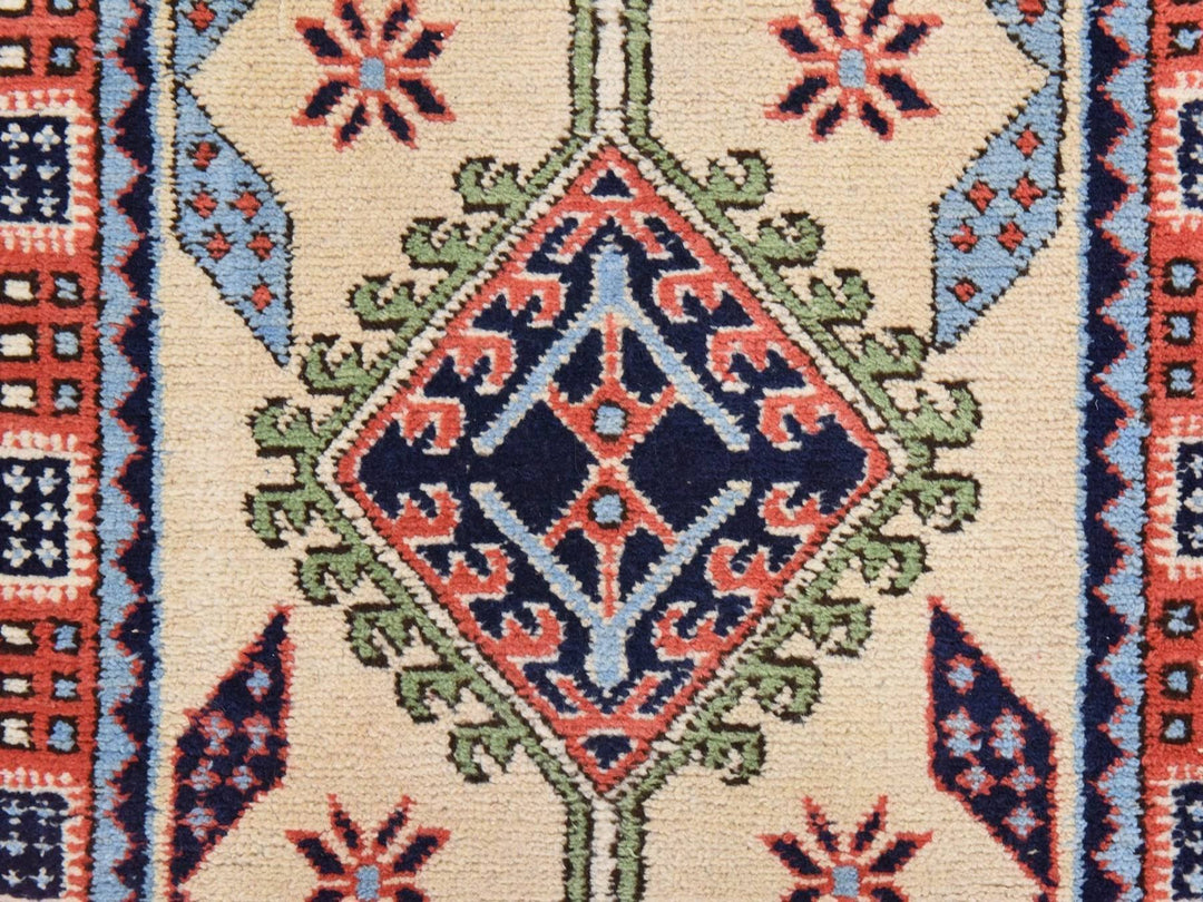 2'6" x 13'1" Vintage Hand Knotted Yellow Wool Runner Oriental Rug - MOA10278441