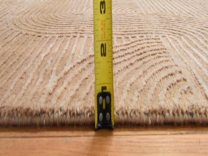 2'0" x 3'2" New Hand Knotted Brown Wool & Silk Rectangle Oriental Rug - MOA10278447