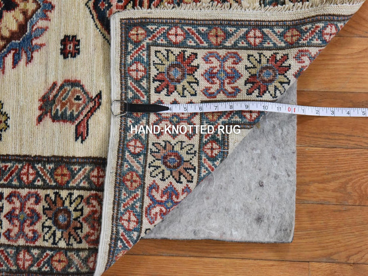 2'9" x 8'3" New Hand Knotted Ivory Wool Runner Oriental Rug - MOA10278449