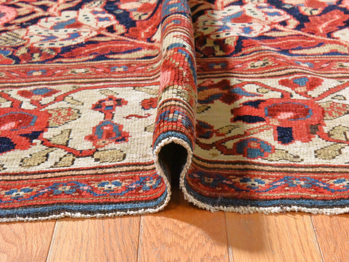 7'2" x 19'3" Vintage Hand Knotted Blue Wool Rectangle Oriental Rug - MOA10278467