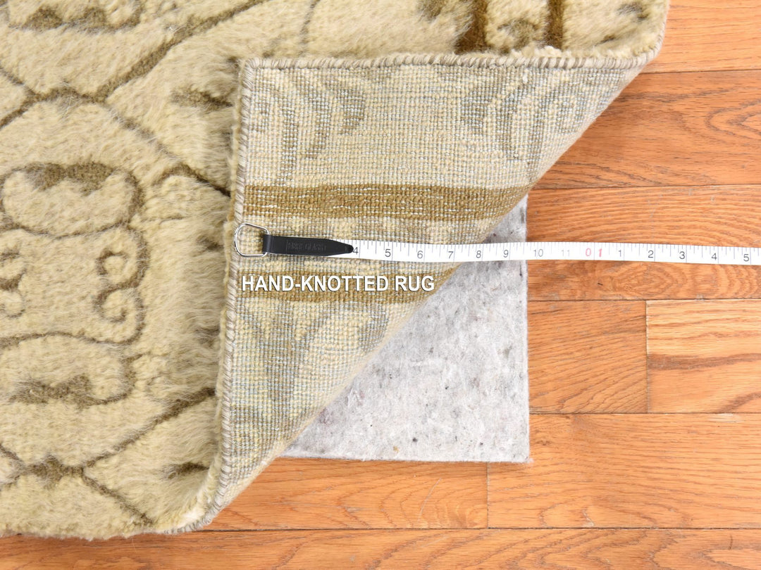 2'0" x 3'2" New Hand Knotted Beige Wool Rectangle Oriental Rug - MOA10278472