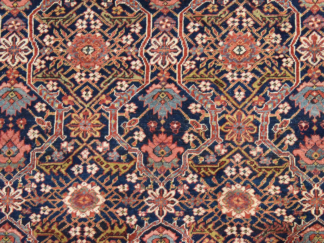 6'4" x 16'3" Vintage Hand Knotted Blue Wool Runner Oriental Rug - MOA10278475