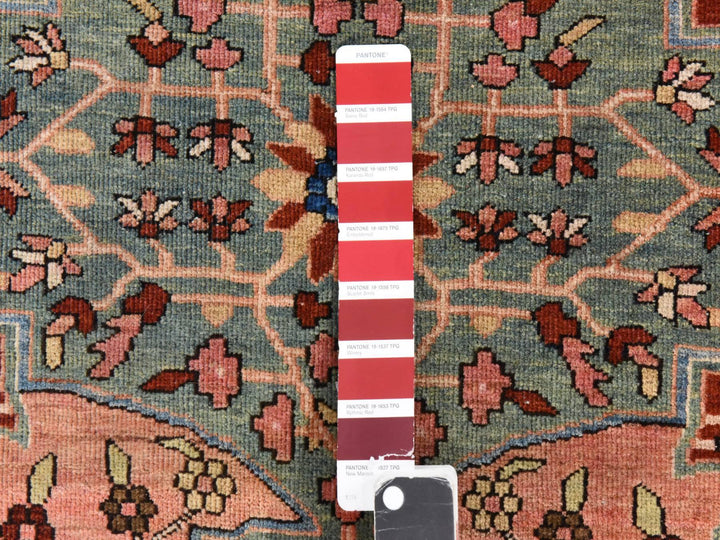8'5" x 11'4" Vintage Hand Knotted Ivory Wool Rectangle Oriental Rug - MOA10278476