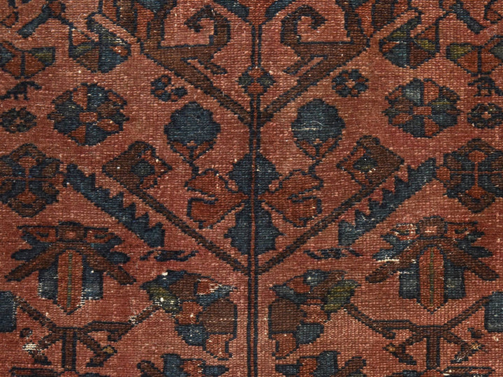 3'3" x 5'5" Vintage Hand Knotted Brown Wool Rectangle Oriental Rug - MOA10278483