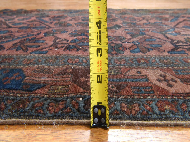 3'3" x 5'5" Vintage Hand Knotted Brown Wool Rectangle Oriental Rug - MOA10278483