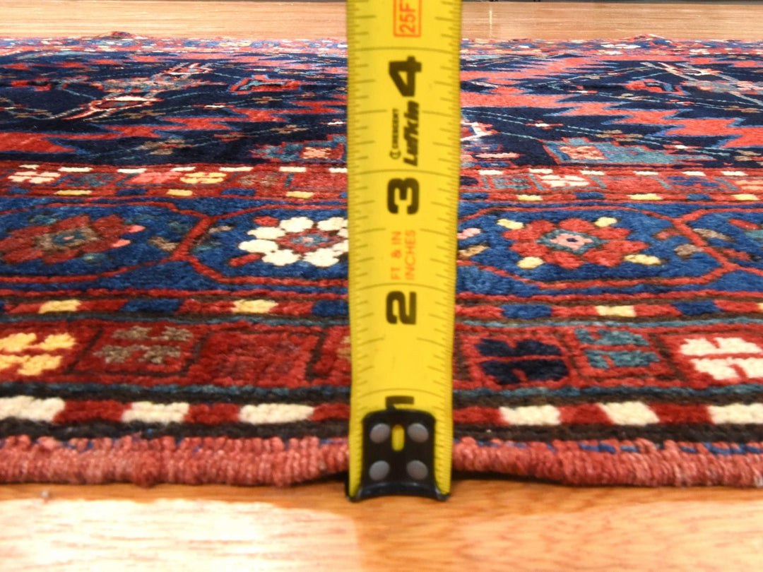 5'0" x 8'6" Vintage Hand Knotted Red Wool Rectangle Oriental Rug - MOA10278487