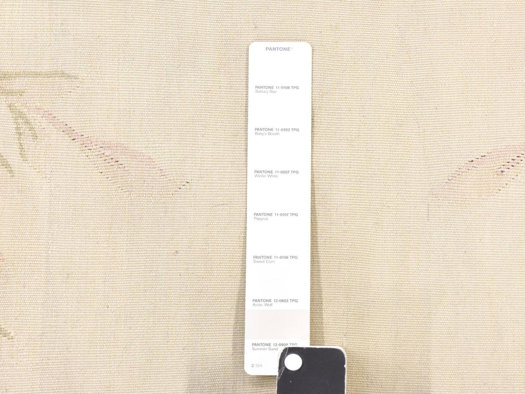 11'9" x 15'0" New Hand Woven Ivory Wool Rectangle Oriental Rug - MOA10278514