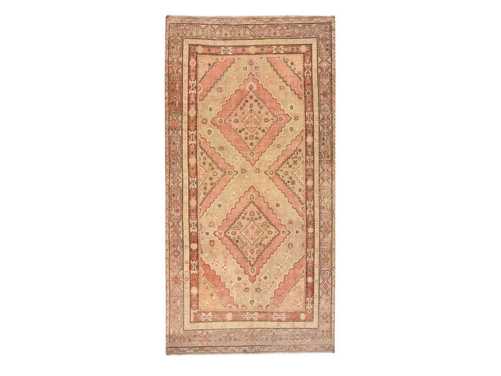 6'3" x 12'8" New Hand Knotted Beige Wool Runner Oriental Rug - MOA10278520