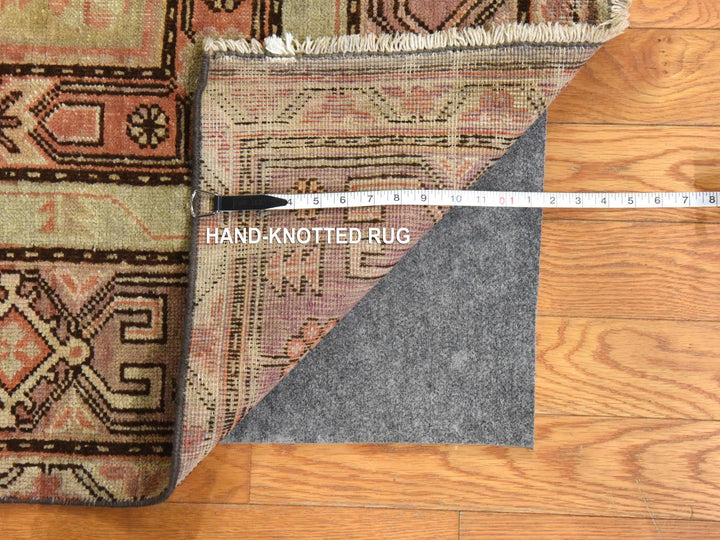 6'3" x 12'8" New Hand Knotted Beige Wool Runner Oriental Rug - MOA10278520