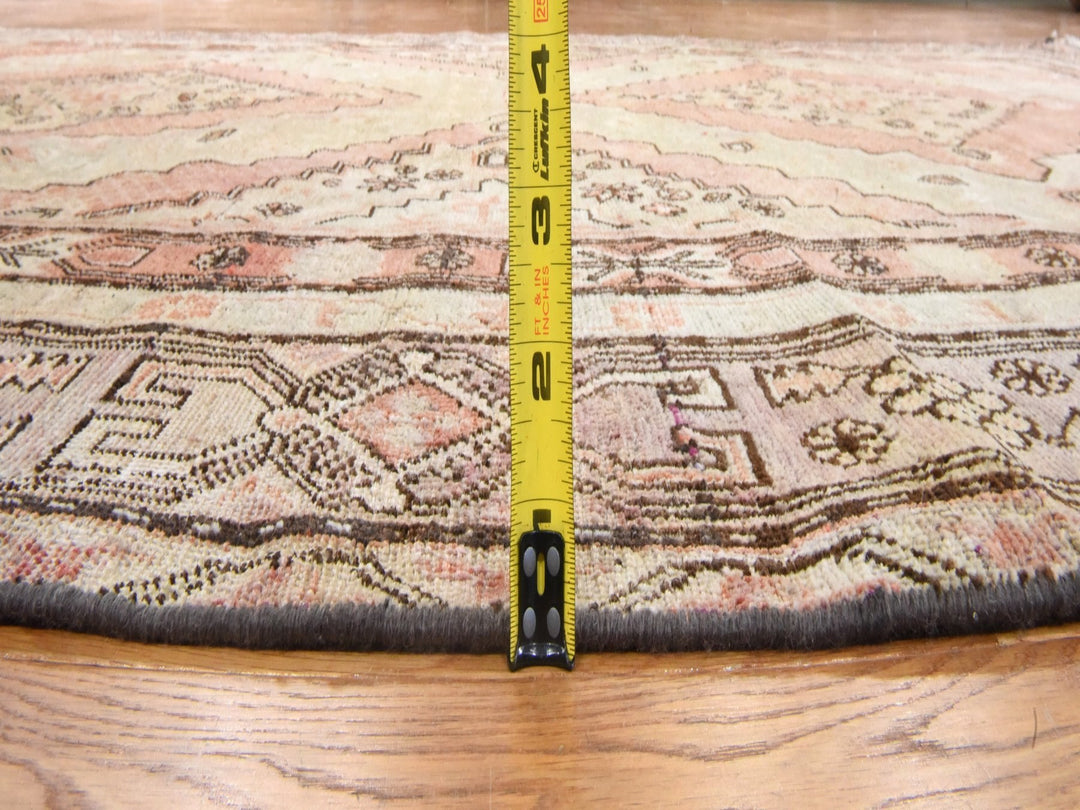 6'3" x 12'8" New Hand Knotted Beige Wool Runner Oriental Rug - MOA10278520