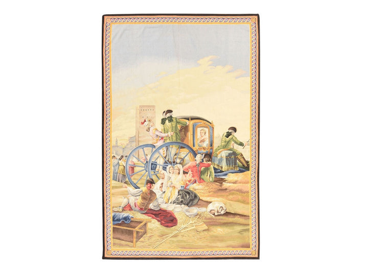 6'3" x 9'9" New Hand Woven Ivory Wool Rectangle Oriental Rug - MOA10278524