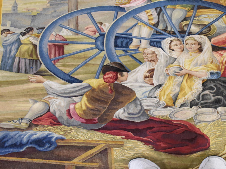 6'3" x 9'9" New Hand Woven Ivory Wool Rectangle Oriental Rug - MOA10278524