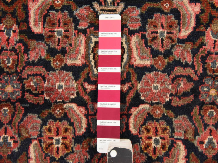 4'0" x 6'5" Vintage Hand Knotted Blue Wool Rectangle Oriental Rug - MOA10278544